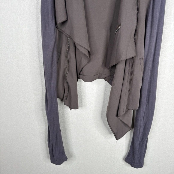 lafayette 148 Jacket Women's Medium Brown Shawl Neck Long Sleeve Open Front - Picture 6 of 11